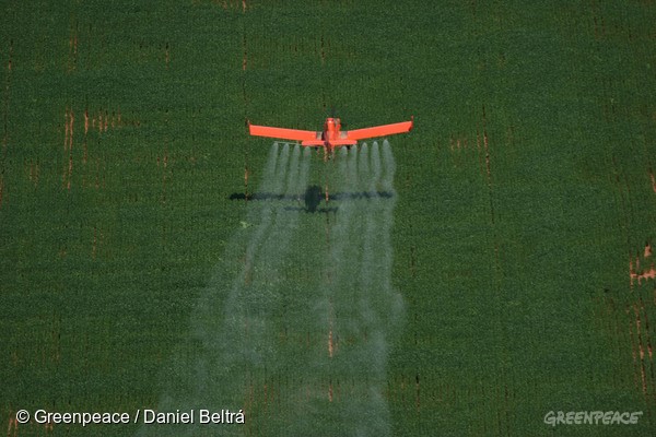 foto mostra avião pulverizando plantação, remeta ao artigo Senado & Congresso X Povo Brasileiro