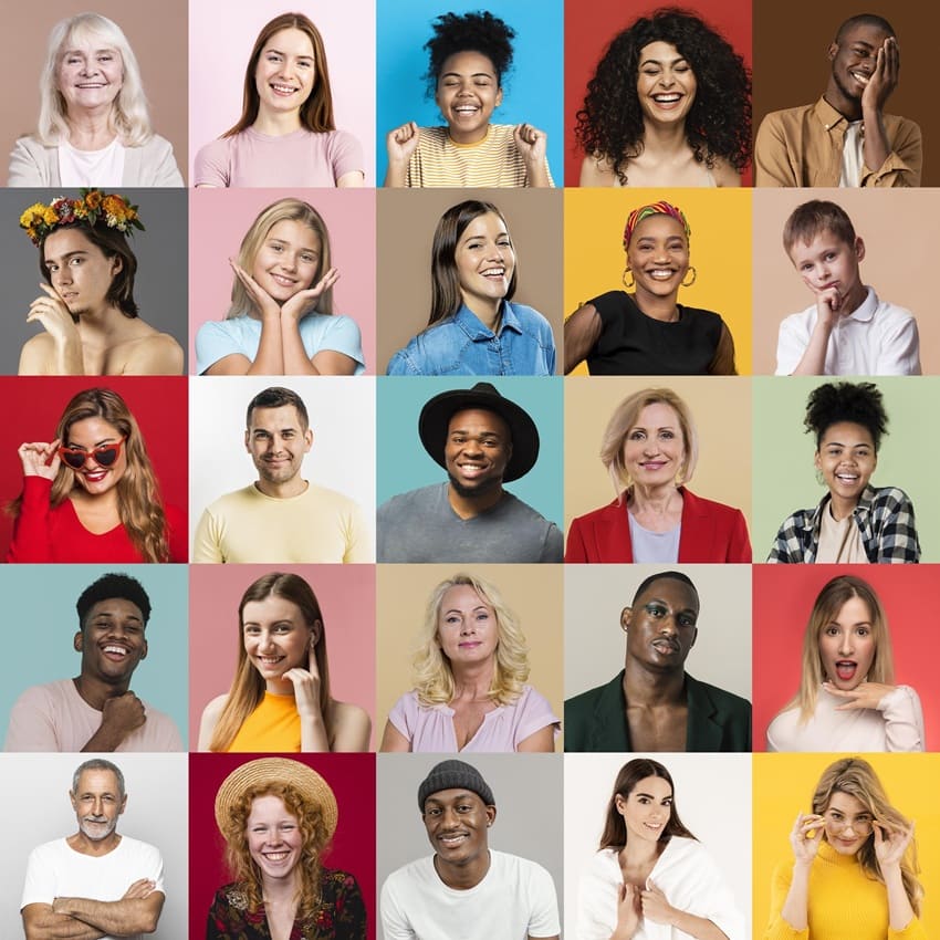 foto de várias pessoas, sexo, idade, remete a diversidade que a natura ventures prega