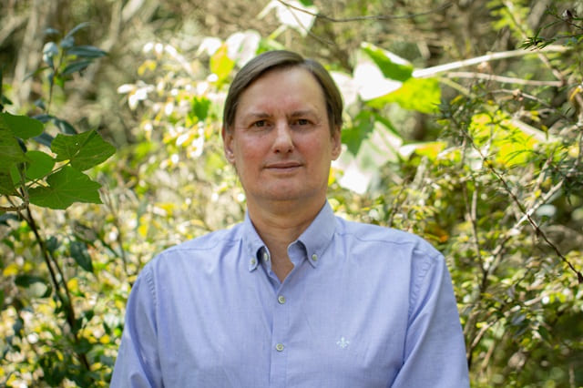 foto de clovis borges, diretor-executivo da SPVS , integrante da grande reserva mata atlãntica