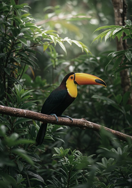 foto de tucano na natureza, remete a matéria Como quatro mulheres uniram amor e gestão para revolucionar a proteção animal e o engajamento empresarial no Brasil