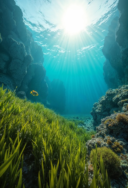 foto do fundo do mar, remete a matéria Começa hoje a Rio Ocean Week, maior movimento de sustentabilidade e cultura oceânica da América Latina