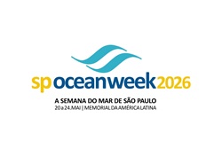 FOTO do logo da sp ocean week, o oceano em 1 lugar