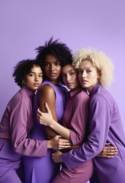 foto de 4 mulheres, diversidade, remete a matéria L'Oréal renova compromisso com mulheres em situação de vulnerabilidade e aporta 50 milhões de euros ao seu fundo global