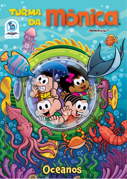 foto da capa do gibi da turma da mônica e o oceano, remete a matéria Dos males, o menor — nunca. Dos mares, o melhor — sempre: o livro que Alexander Turra lançou para transformar a relação do Brasil com o oceano