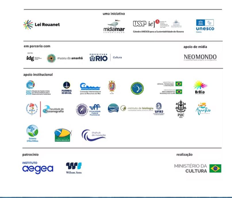imagem da régua de patrocinadores e apoiadores da rio ocean week