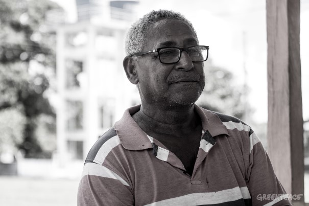 Feliciano Pereira Ramos Picanço, 64, morador do Quilombo do Ambé, no Amapá. (©Otto Ramos/Greenpeace)