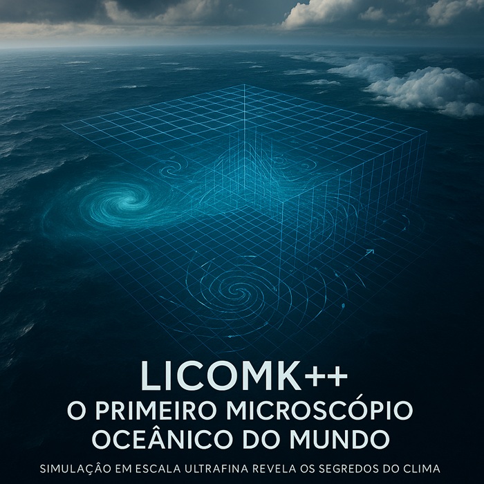 foto mostra a imensidão azul do oceano som a ótica do LICOMK++: O primeiro microscópio oceânico do mundo